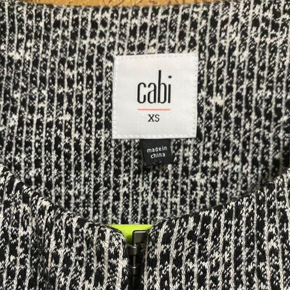 Cabi WOMEN’s BLACK WHITE & GRAY Spring the Times 3/4 MID-LENGTH JACKET Sz-XS - Picture 4 of 7